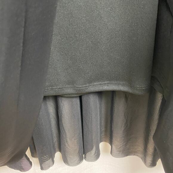 Torrid Black Sleeveless Knit To Mesh Skater Dress Sz.3 - Picture 11 of 14